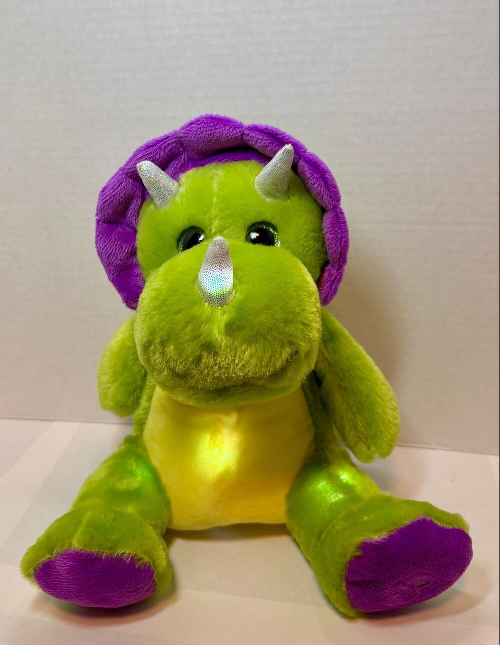 Light-up Triceratops Dinosaur Plush